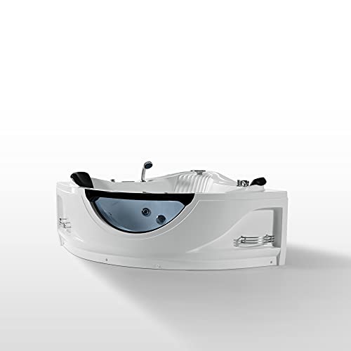 Empava Acrylic Whirlpool Bathtub Hydro-Massage Soaking Spa Chromatherapy Jets Tub 59Jt319 #TOP2