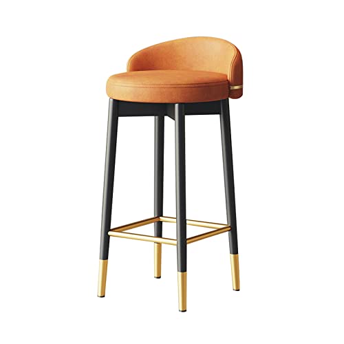 Tabouret de bar confortable mal de dos dossier repose-pieds cuisine