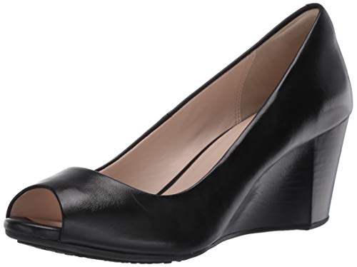 Cole Haan Women's G.OS Sadie OT Wedge 65MM Pump, Black Leather 5.M US