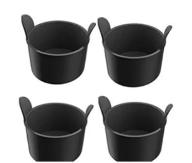 Tolxh 4PCS DZ201 Black Foodi Egg Poacher Air Fryer Egg Poacher, Silicone Ramekins Quality Durable New Replacement Parts For Ninja Air Fryer