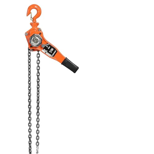 3t/3000kg Chain Block Hoist Ratchet Hoist with Alloy Steel Forging Hook for Manual Block and Pulley Hoist for Industrial Use