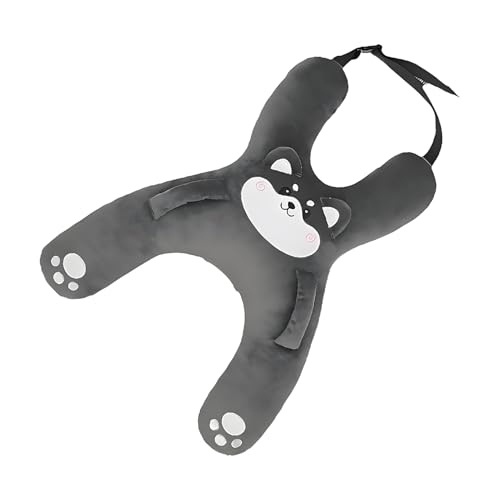 Genérico Almohada Sillita Coche Infantil   Cojín Animal en Forma de H | Cojín para Asiento De Coche con Ranura para Cinturón,para Niños y Niñas Viajes en Carretera SUV Tren Avión