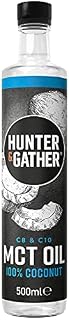 Hunter & Gather Premium C8 & C10 MCT Oil (500ml) | Supports Keto & (IF) Fasting | Used in Bulletproof & Fatty Coffee | Seed & Vegetable Oil Glycerol Free
