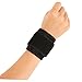 DEARMAMY 2Pcs Wrist Compression Wraps Black Wrist Support for Fitness Weightlifting Lightweight Hand Brace for Relief All Day Comfort Stabilization