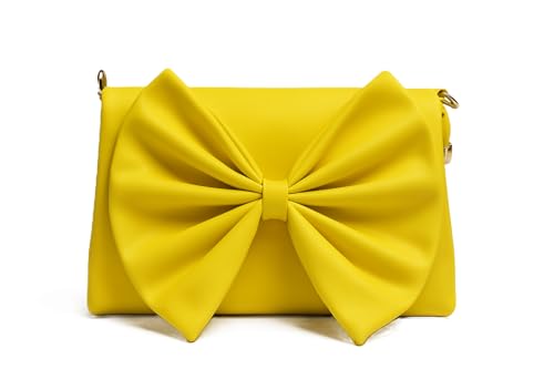 Image of Women's Bow Crossbody Bag - Shoulder Purse & Sling Handbag - Multi-Pocket Partitioned Side Bag with Adjustable Strap for Party, Wedding & Casual
