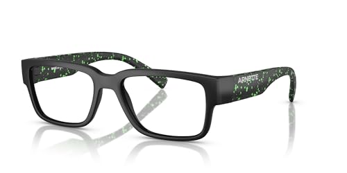 ARNETTE Eyeglasses AN 7261 2971 Black/Gekko Green Splatter/Demo Lens
