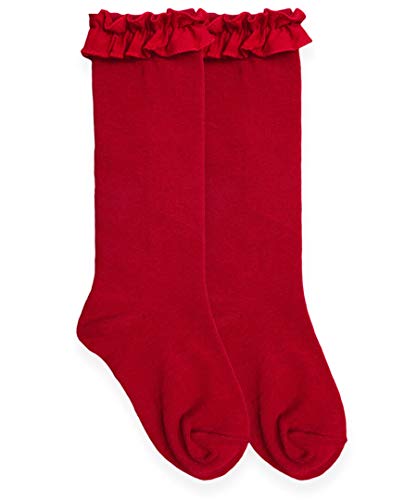 Jefferies Socks Girls' Ruffle Knee High