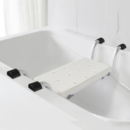 Badewannensitz Senioren Erweiterter Rutschfester Kopf,Duschsitz Duschbank für Badewanne, Halbkreis-Gummifüße mit Antirutschfläche, Aluminium, Belastbar bis 120 kg, Schwarz Badewannensitz Senioren Erweiterter Rutschfester Kopf,Duschsitz Duschbank für Badewanne, Halbkreis-Gummifüße mit Antirutschfläche, Aluminium, Belastbar bis 120 kg, Schwarz