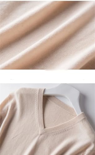 Men Cotton Blend Classic V-Neck Knitted Sweater Pullover Soft Warm Business Casual Jumper4