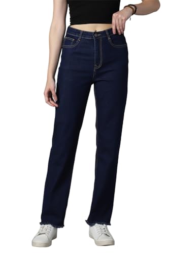 Image of HIGH Star Women's Straight Fit Mid Rise Jeans