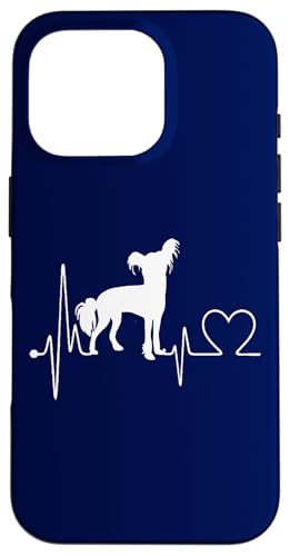�`���C�j�[�Y�N���X�e�b�h�n�[�g�r�[�g EKG I Love Dog Funny Dog Lover �X�}�z�P�[�X iPhone 16 Pro �p