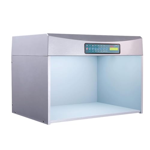 Image of ErnZi Color Assessment Cabinet, Color Matching Box with 6 Light Sources, LED Light Box Color Matching Cabinet, for Textile Printing and Dyeing Materials, 20240129