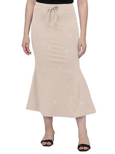 Image of Mehrang Stretchable Shimmer Saree Shapewear Petticoat for Women, Skirts for Women,Shape Wear Dress for Saree