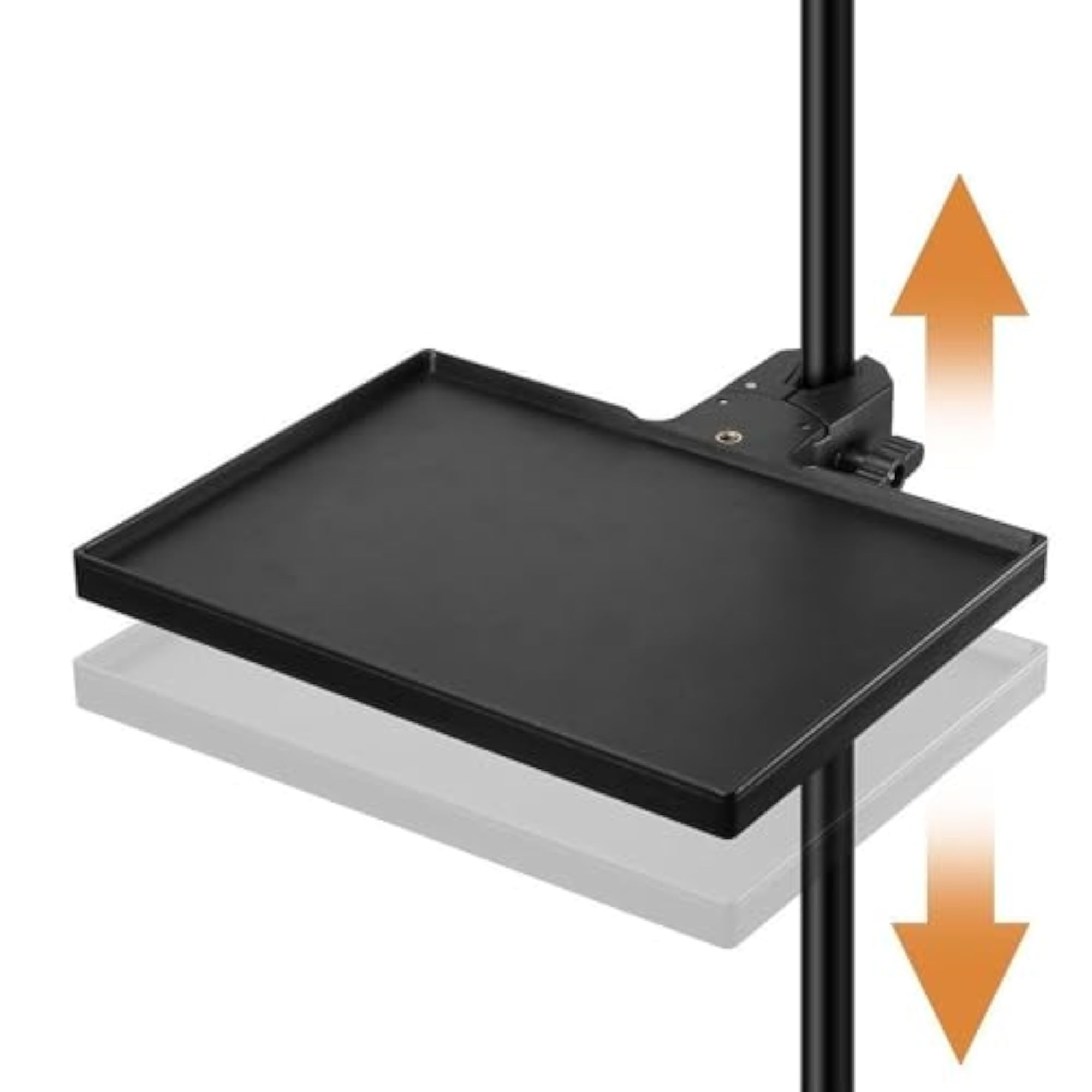 Adjustable Height Mic Stand Utility Shelf Tray