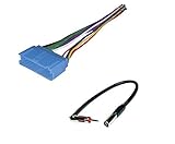 Car Stereo Radio Wire Harness and Antenna Adapter to Aftermarket Radio for Some 1994-2004 Buick Cadillac Oldsmobile - No Factory Bose/Amp