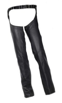 Womens Leather Sling Chaps with Snap Belt Loop 4XL
