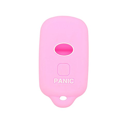 BROVACS Silicone Cover Protector Case Holder Skin Jacket Compatible with TOYOTA 3+1 Button Remote Key Fob CV2410 Pink - Image 3