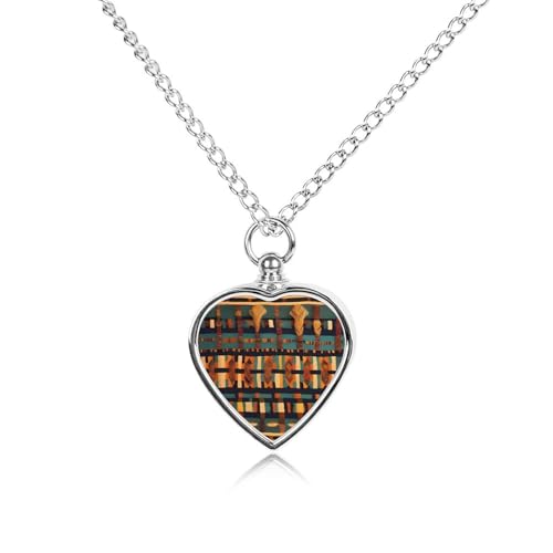 Collier urne funéraire pour cendres animaux pendentif cœur tressé