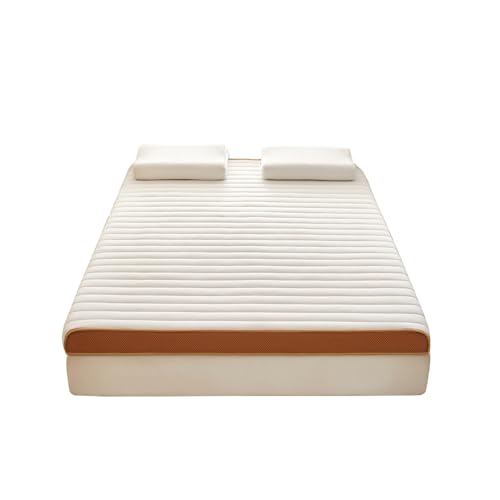 Colchón de látex natural, espuma viscoelástica híbrida, colchón futón, suave y cómodo, fácil almacenamiento, apoyo cómodo for aliviar el dolor de espalda, colchón for cama de dormitorio doble(White,12