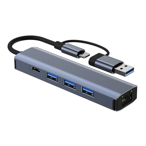 Adaptateur Ethernet Type C compact pour avoir Internet en voyage et hôtel
