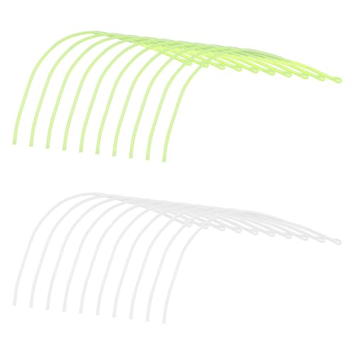 eMagTech 20Pcs Fly Fishing Braided Ring Braided Ring Connector 30lb Nylon Braided Fly Fishing Line Guide Loop Connector Fishing Accessories 168mm