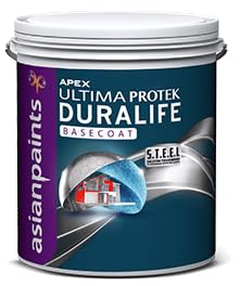 Image of Asian Paint Apex Ultima Protek Duralife Exterior Wall Paint Premium Exterior Emulsion - Premium Weather Protection | Dust Resistant, Anti-Algal | 20 Liter (White)