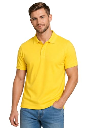 Image of INKKR Men's Polo Neck Half Sleeve Solid T-Shirts