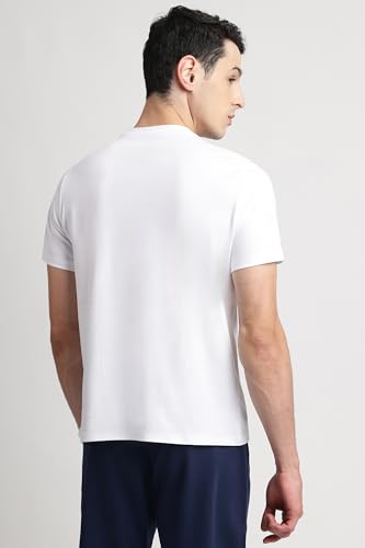 Image of Reebok Men's 100% Cotton Casual T-Shirt - Pure Cotton Soft Breathable Regular Fit Half Sleeve Tee for Men | Round Neck Tshirt for Men Cotton Tshirt