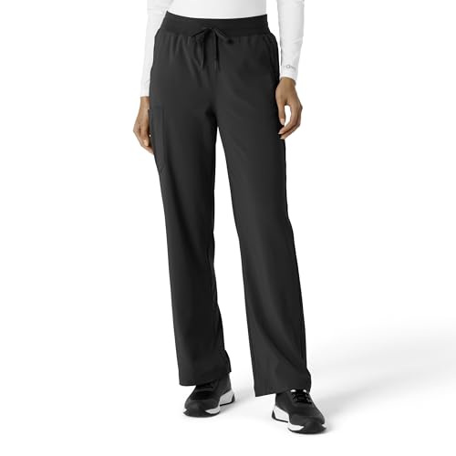 Carhartt Force Cross-Flex Womens Boot Cut Scrub Pant Black M