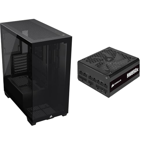 Image of CORSAIR 3500X Mid-Tower ATX PC Case + CORSAIR RM850x Fully Modular ATX Power Supply - Black