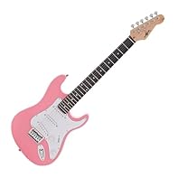 PERFECT FOR YOUNG MUSICIANS - Lightweight, ergonomic size body design, comfortable maple neck and smooth fingerboard make this guitar a perfect choice for beginners allowing for long practice without strain EXPLORE MULTIPLE GENRES - 3 single coil pic...