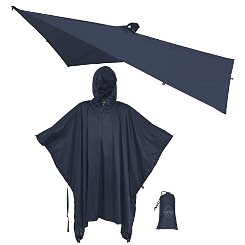 onewind Premium Regen Poncho für Männer und...