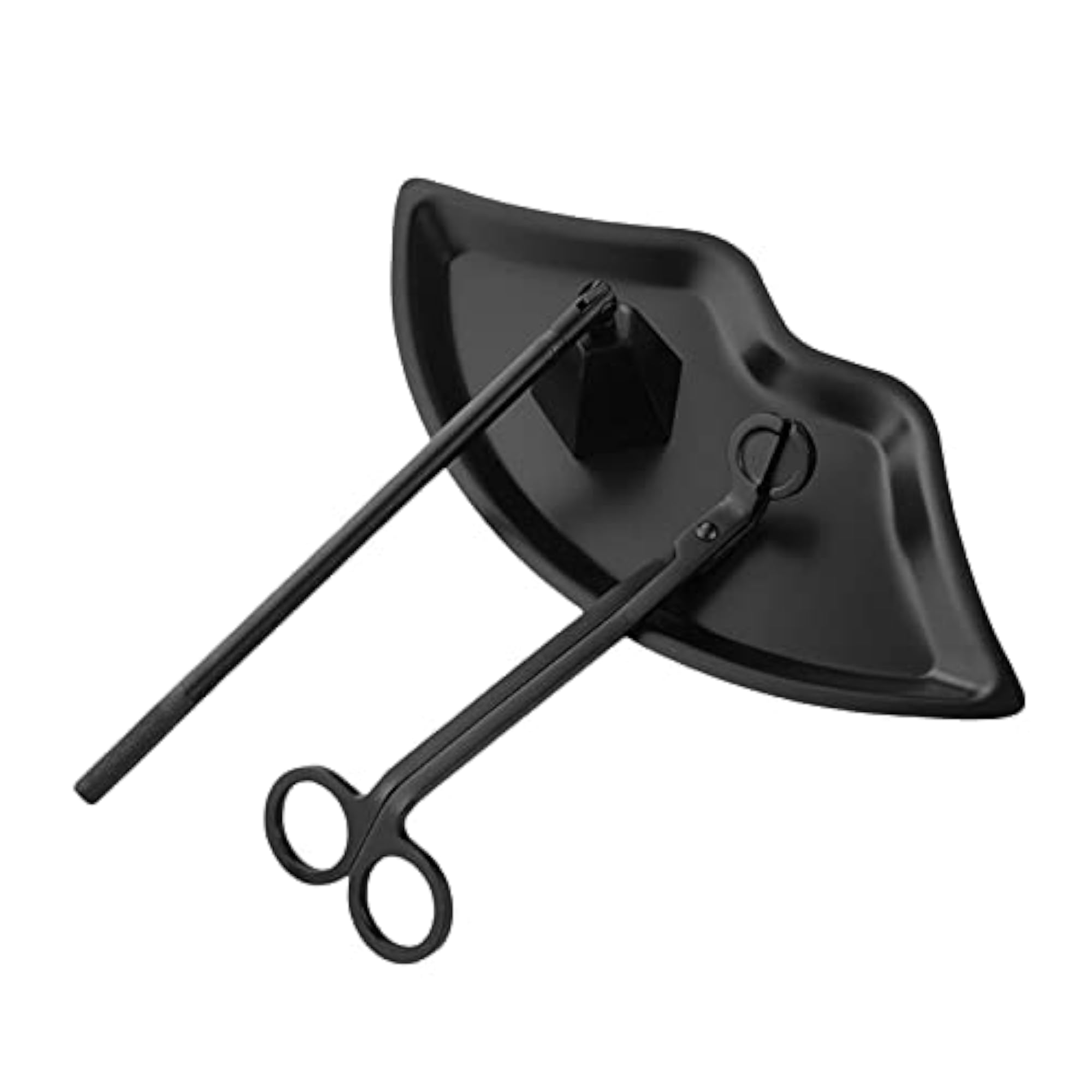 Candle Accessory Set Wick Trimmer Wick Flame Snuffer Tray Gift Black