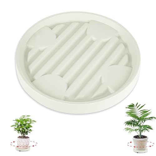 Sottovaso con Ruote, Portavasi con Ruote Adatto a Vasi con Diametro di Base Fino a 22 CM, Carrello per Piante Capacità di Carico 50 Kg, Carrello per Piante con Ruote Adatto per Soggiorno, Balcone