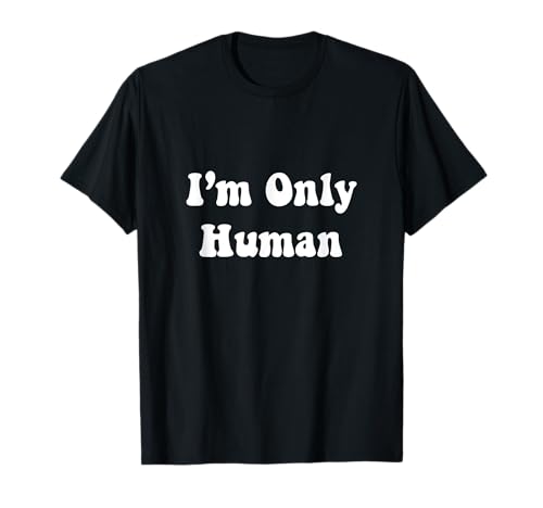 Vintage 70s I'm Only Human Camiseta