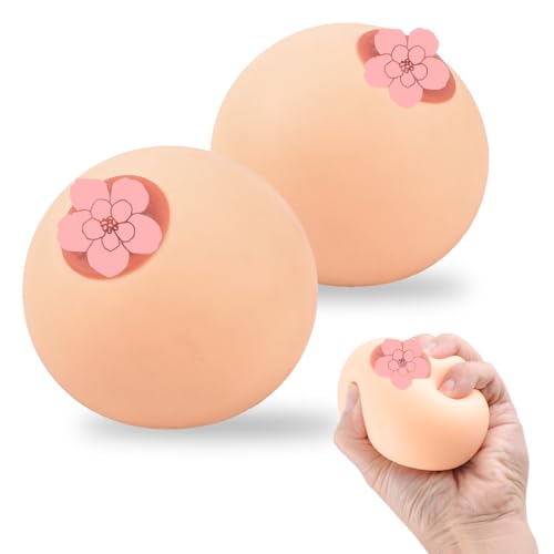 Pandahero 2 Pack Silicone Stress Balls - Funny Gag Gift for Adults Perfect for Him