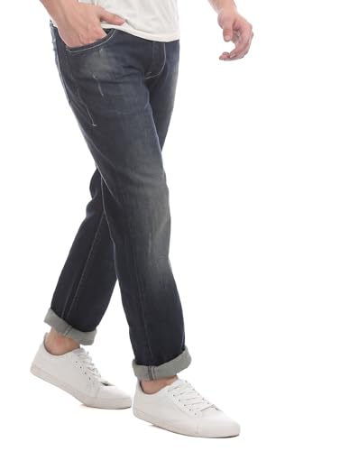 Image of U.S. Polo ASSN. Men's Mid Rise Slim Fit Cotton Jeans