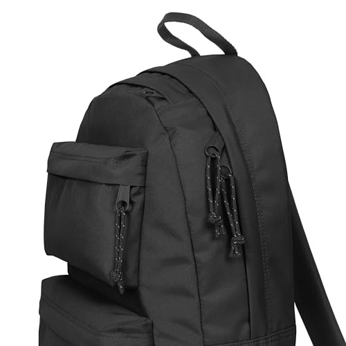 Image of EASTPAK Padded Double - 24L Squared Backpack with Dual Front Pockets, 13 inch Laptop Sleeve, Bottle Holder & Padded Straps, Black