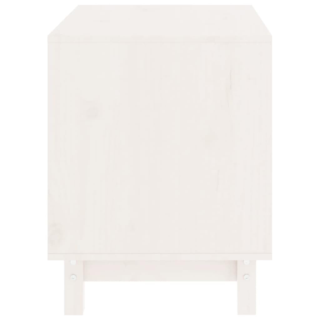 vidaXL Domek dla psa z litego drewna sosnowego 60x45x57 cm biały