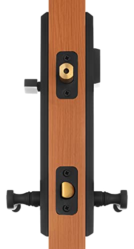 Rockwell Security Verano Modern Chelsea Lever Entry Door And Lock Replacement Handle Set Brass Antique Black Finish For Residential Use #TOP2