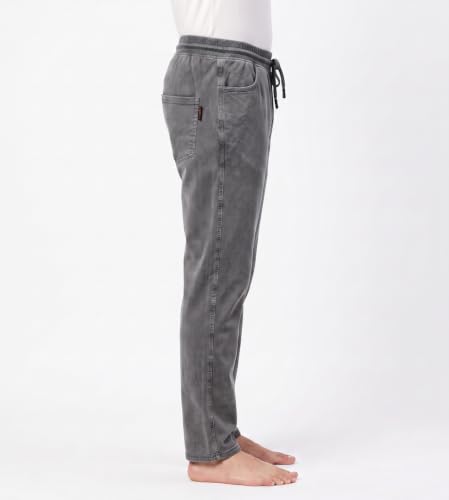 Image of Men's RFD Wash Finished Cotton Track Pants| Lightweight, Breathable & Highly Stretchable Fabric| Denim Look| Perfect for Office, Party, Holiday & Travel (RSM-01 /25)