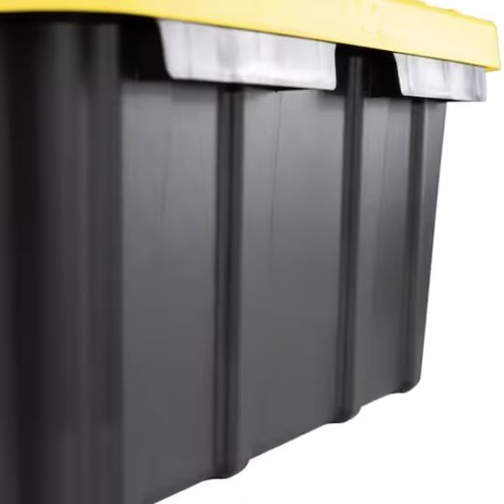Black and Yellow Storage Tote QE04018