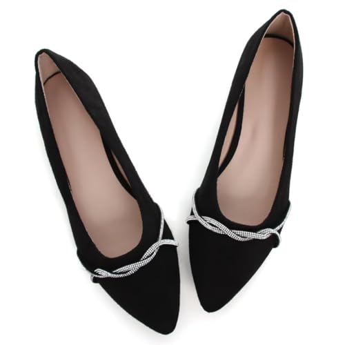 Image of Stunner Womens Flats Fashion Pointed Toe Bowknot Ballet Flats Cute Slip On Dress Flats Comfortable Party Wedding Flats2