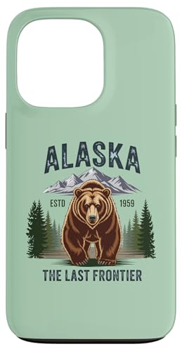Alaska Retro Sunset Mountain Scene Scenic Outdoor �X�}�z�P�[�X iPhone 13 Pro �p