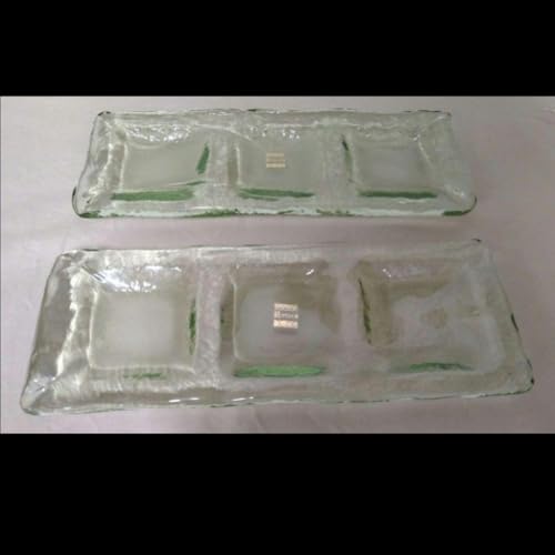 萩ガラス お皿 2枚 緑のサムネイル