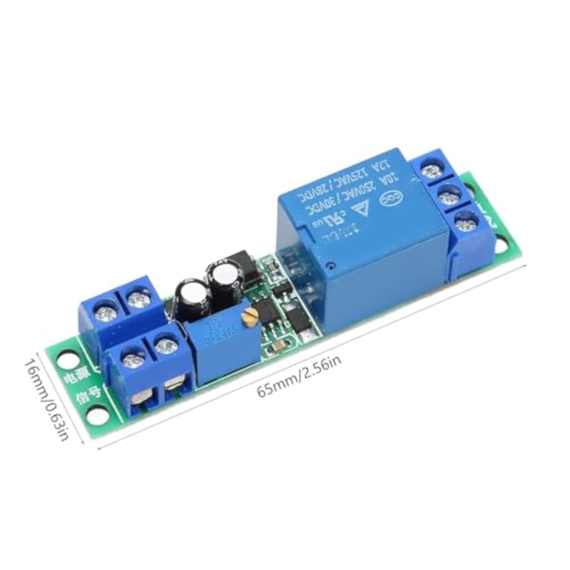 Timer Relay Module with Adjustable Delay Switch