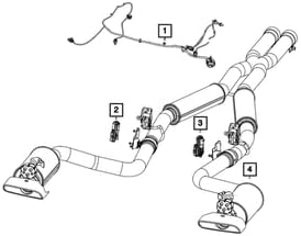 Mopar 68505881AA ACTUATOR EXHAUST VALVE
