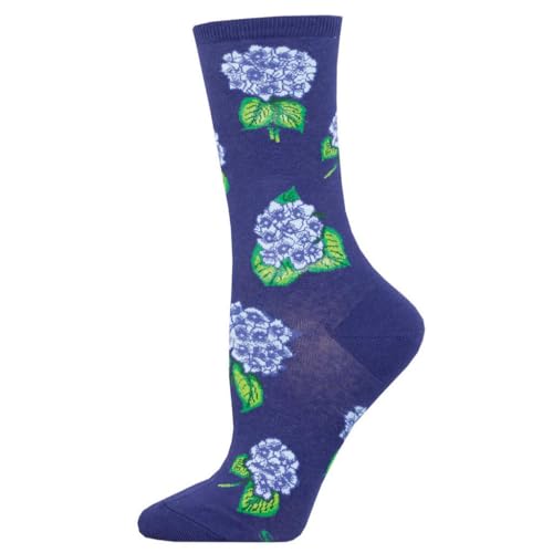 Chaussettes Hydrangeas Crew de Socksmith aux finitions soignées