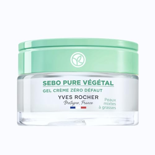 Yves Rocher - Crema en Gel Sebo Vegetal Piel Perfecta - Piel Mixta a Grasa - Té Boreal - 50ml