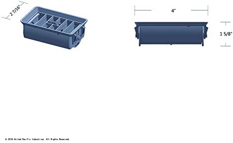 Miniatura 3 de United Pacific Freightliner FLD Classic Heater AC VentParrilla de ventilación de plástico cromado